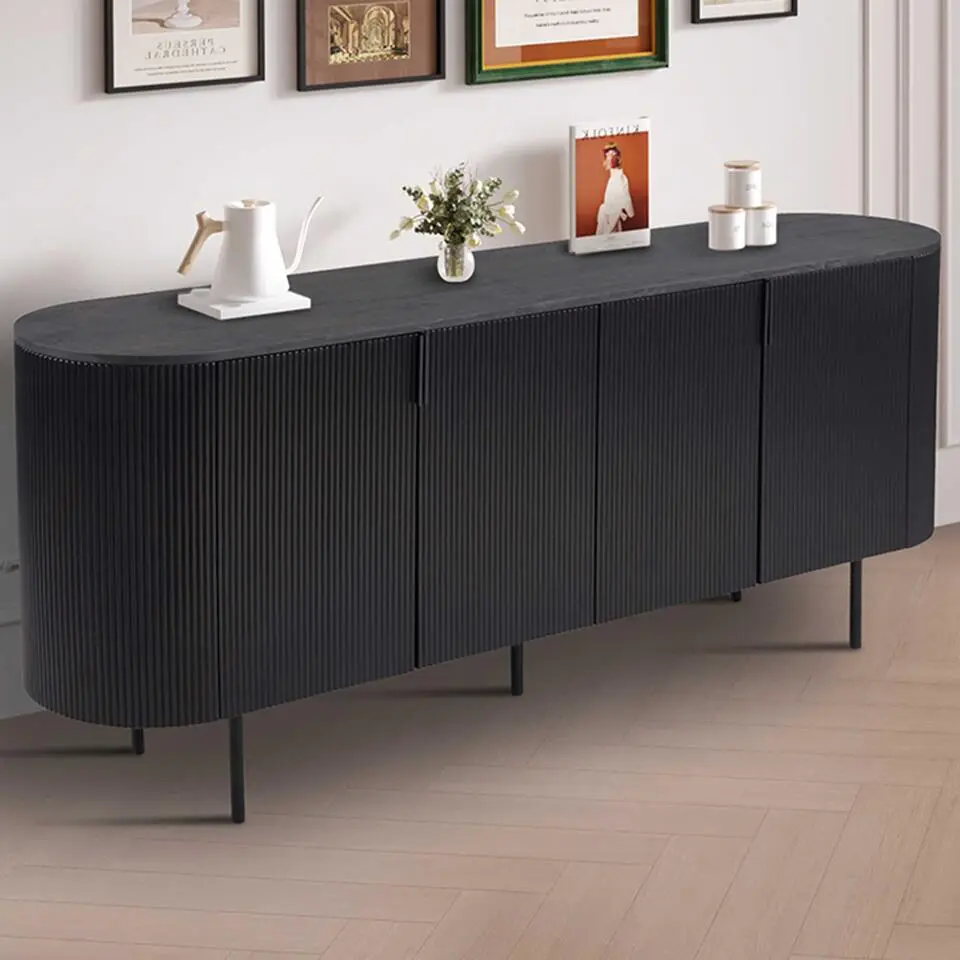 Rousseau Dressoir Lagos - 200 x 45 x 80 cm - Donkerbruin