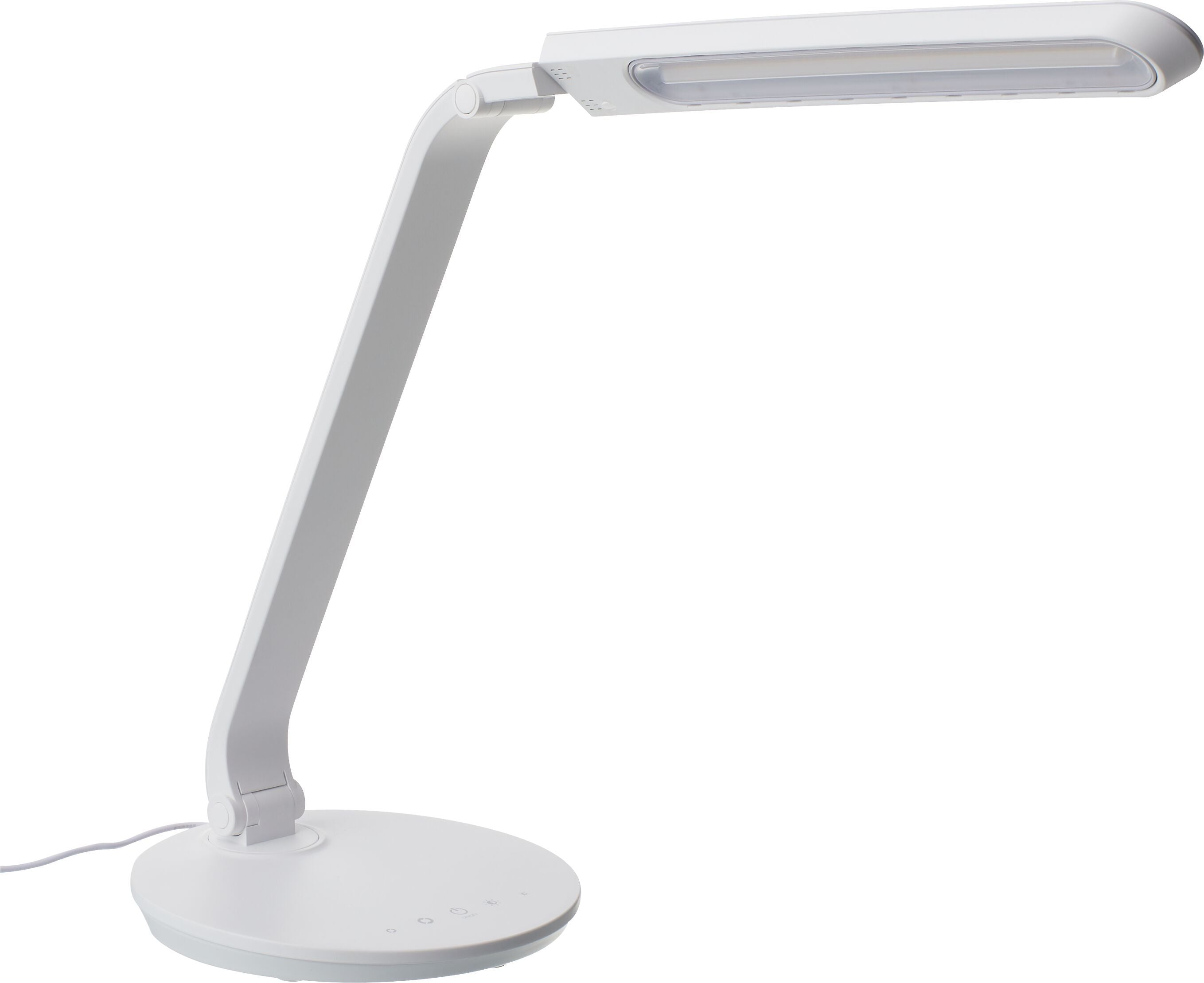 FONDI Bürotischleuchte - Weiss / B: 34.0 cm x T: 20.0 cm x H: 60.0 cm
