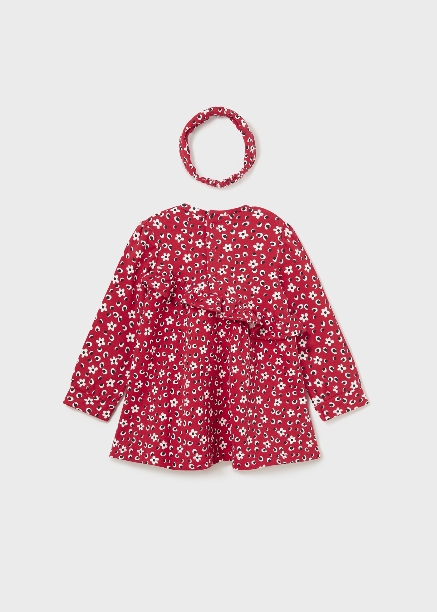 Vestido infantil Better Cotton com faixa de cabelo