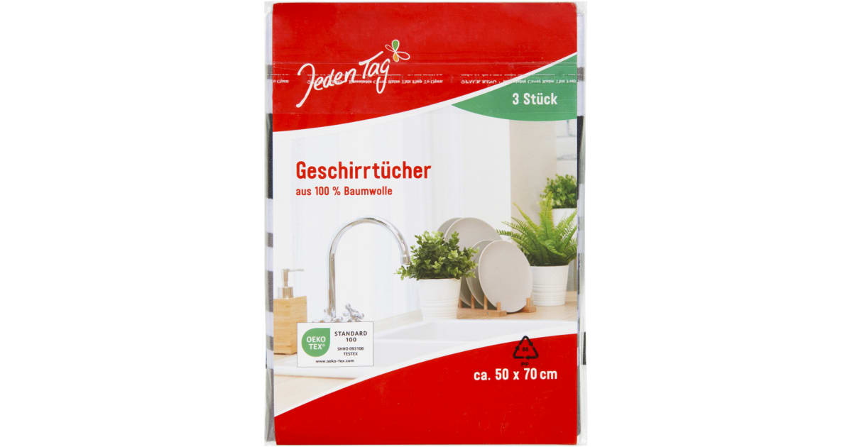 Jeden Tag Geschirrtücher 50x70cm