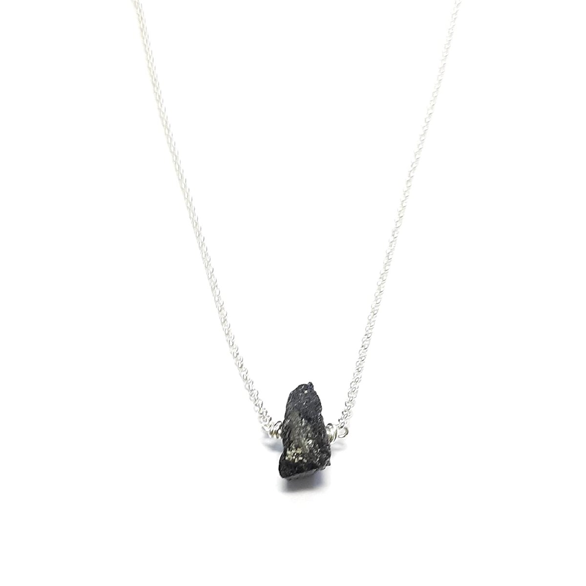 Collier Tourmaline Noire Argent 925