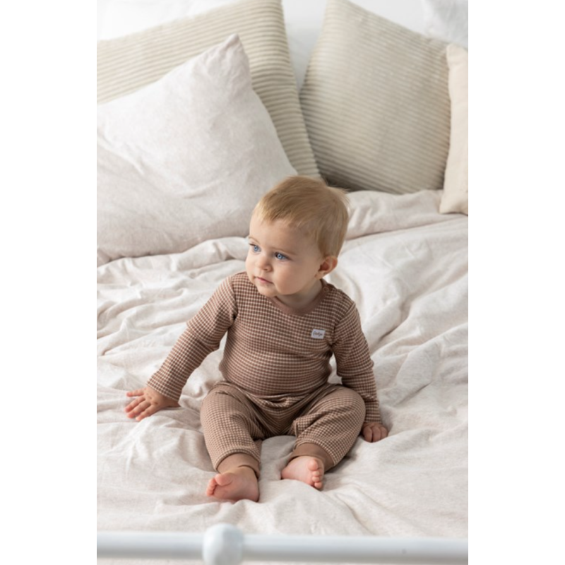 Feetje Wafel Pyjama Bruin