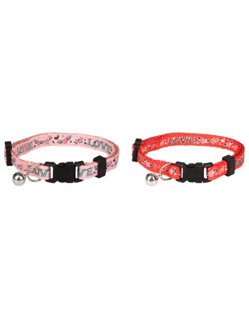 Flamingo Kattenhalsband Selena - Kattenhalsband - 20-34 cm Assorti Multi-Color