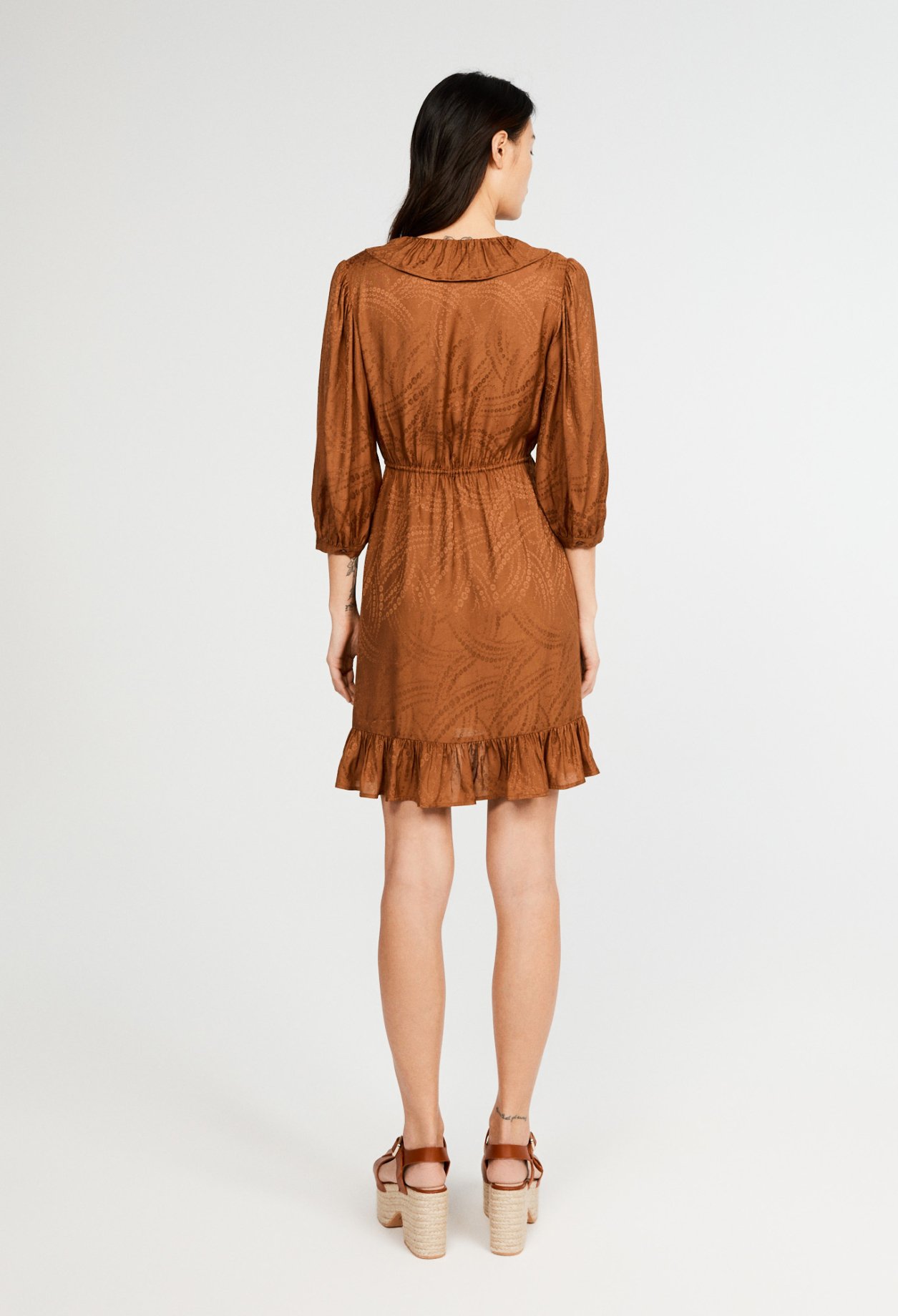 Robe courte croisee
