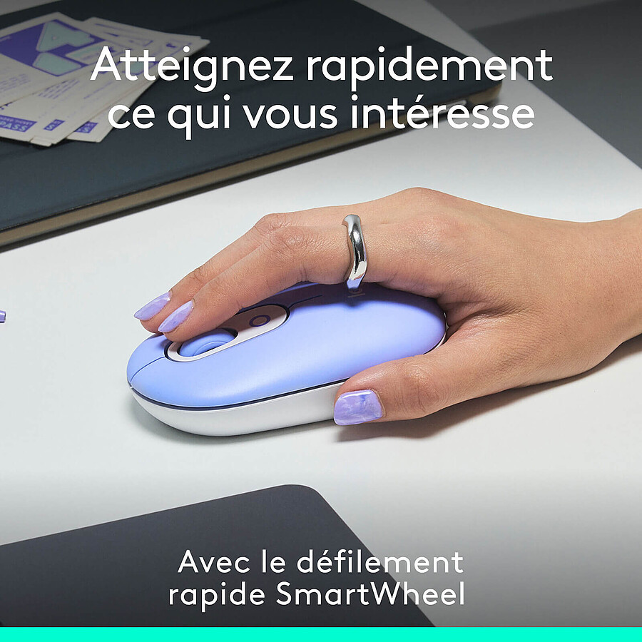 Logitech POP Mouse - Lilas