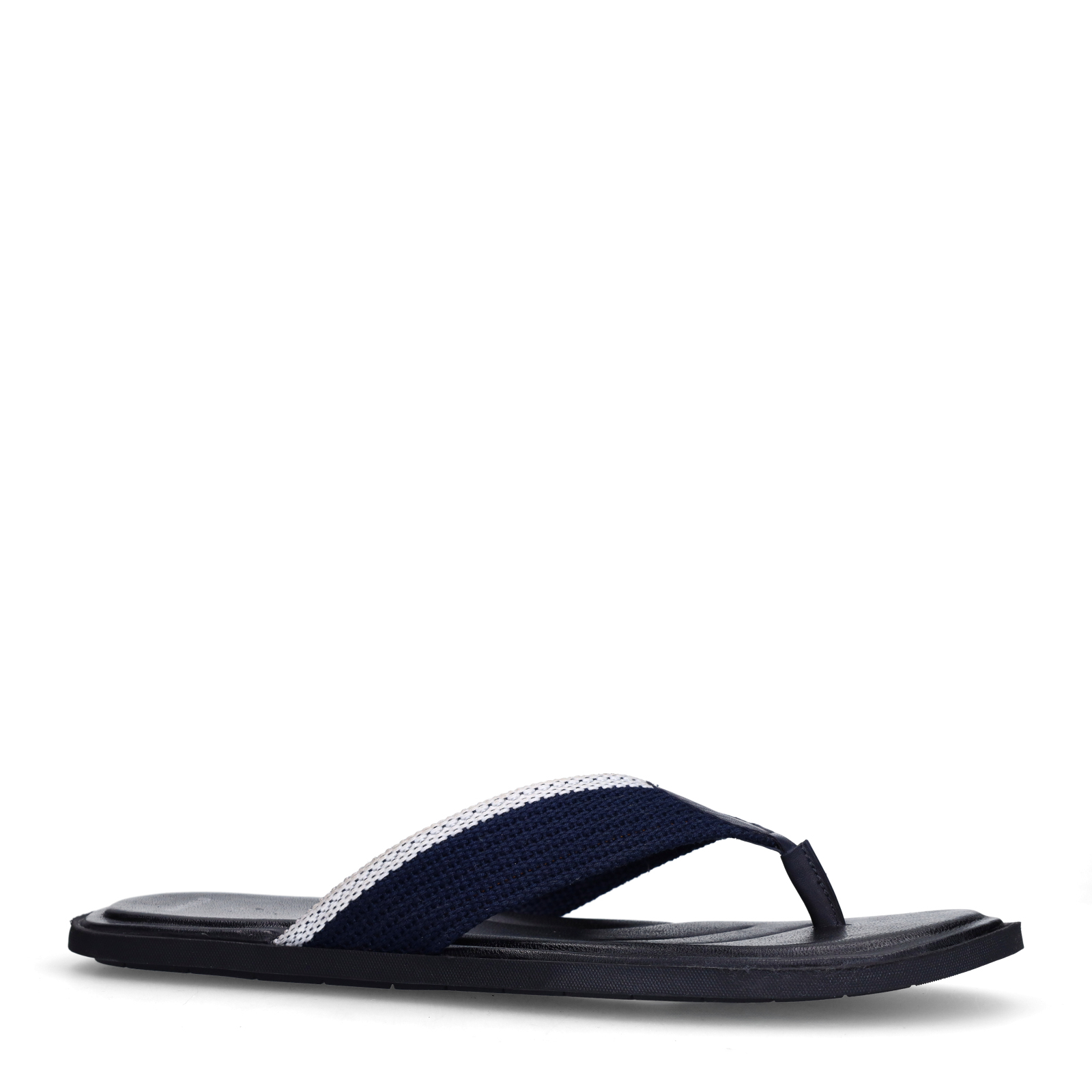 Donkerblauwe canvas slippers