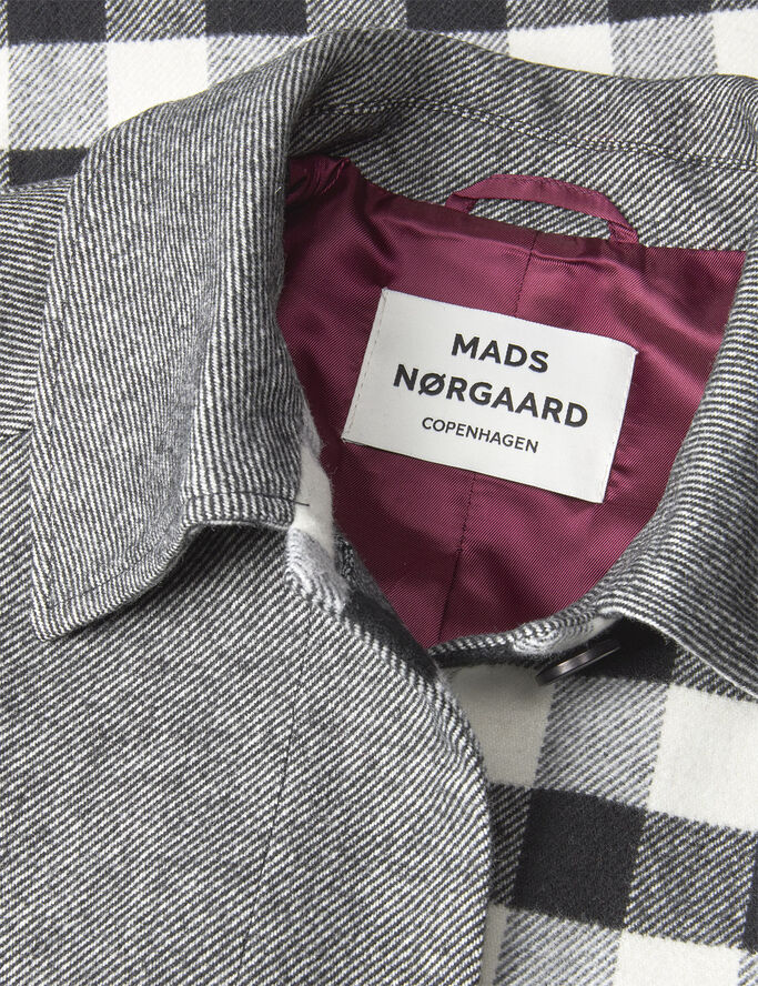 Mads Nørgaard - Copenhagen Bondu Jami Coat Sort med tern