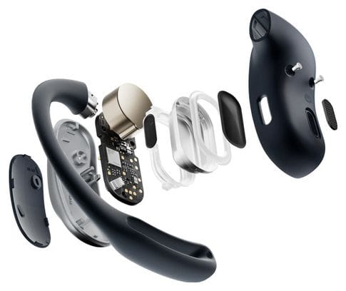 Écouteurs sans fil à oreilles libres Shokz OpenFit Air USB-C Noir