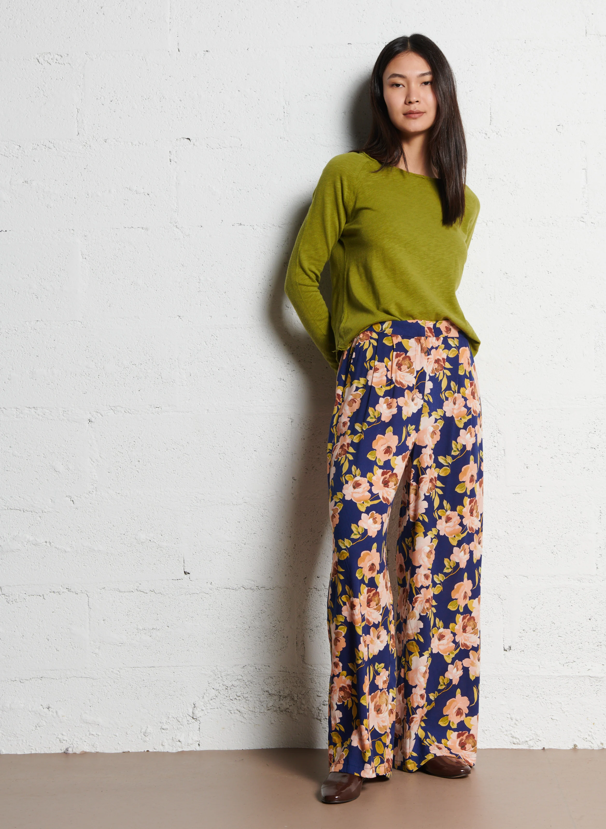 POZO - Pantalon droit imprimé | Multicolore