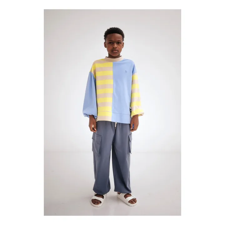 Repose AMS Sweat Coton Bio Boxy | Bleu ciel