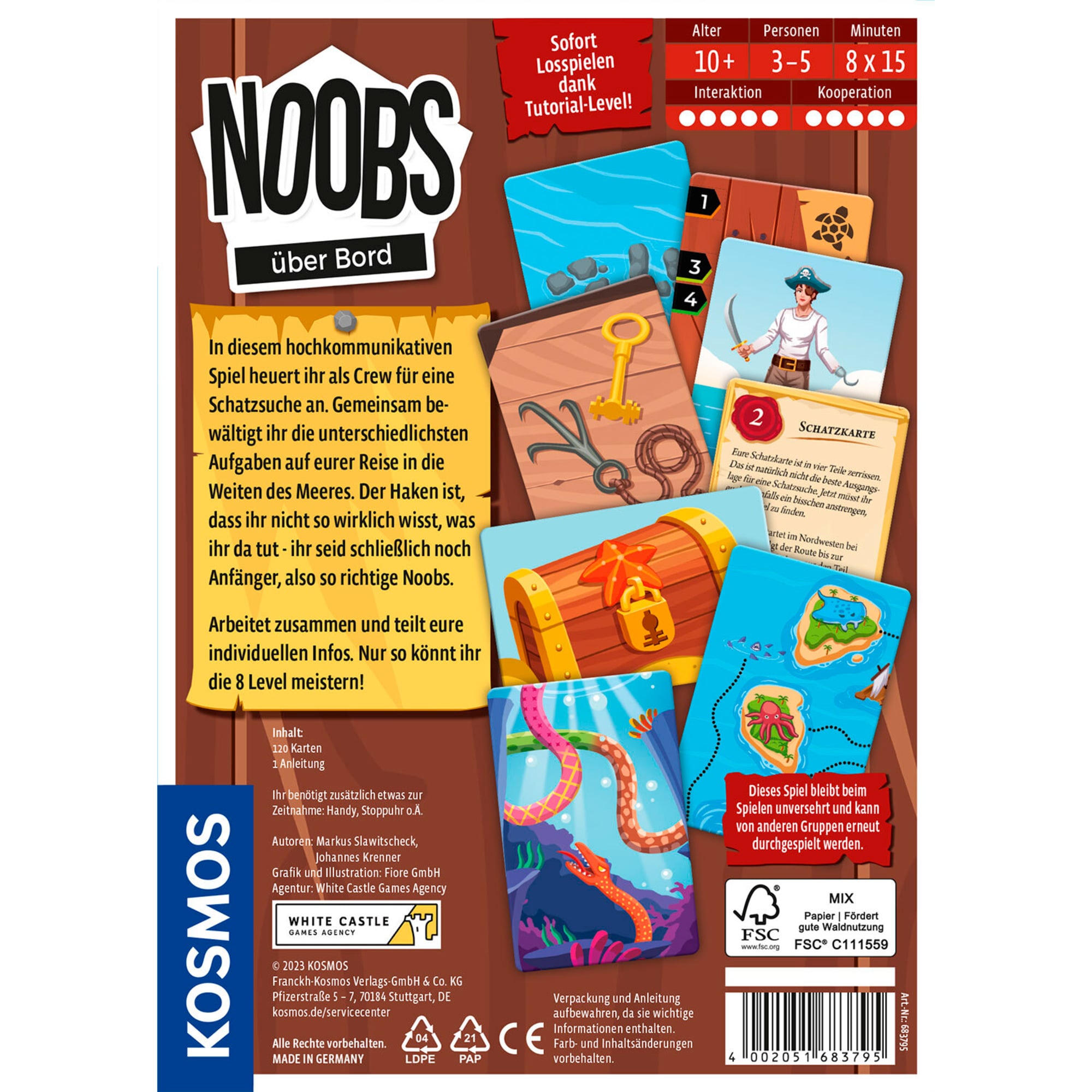 Kosmos Kartenspiel Noobs - Über Bord