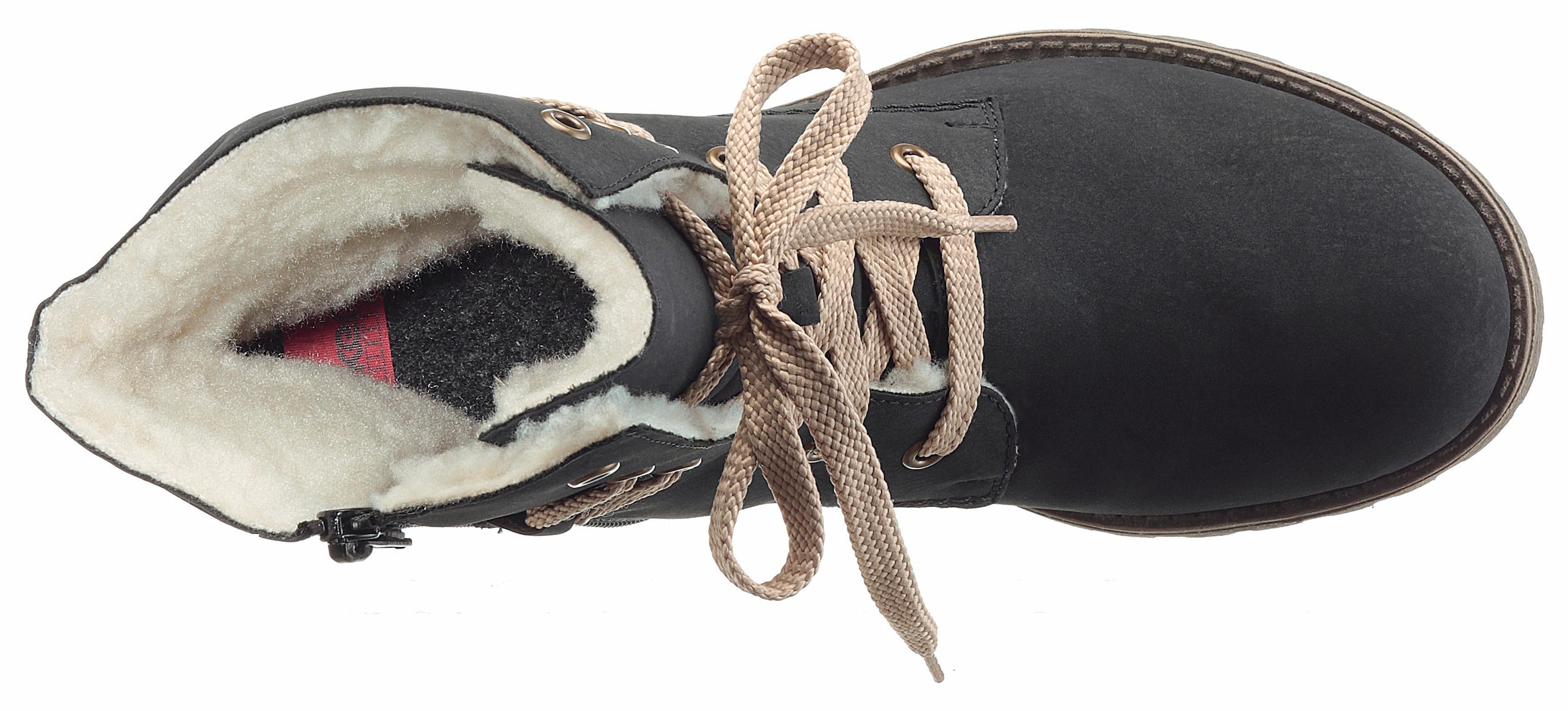 Rieker Winterboots  , Winterboots, Warmfutter, mit schaftumspielender Schnürung
