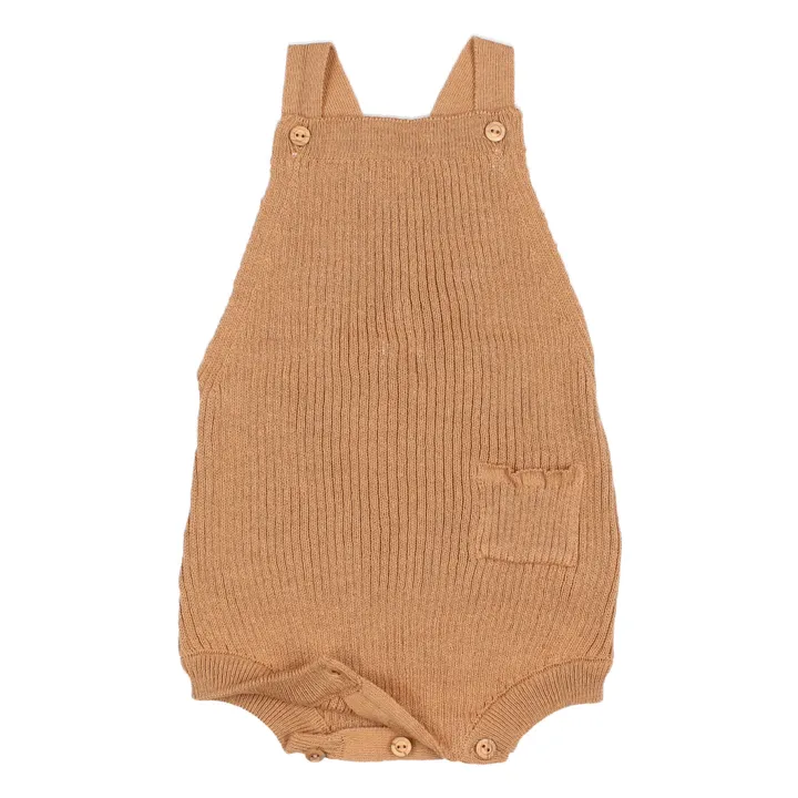 Búho Salopette Coton Bio Maille | Caramel