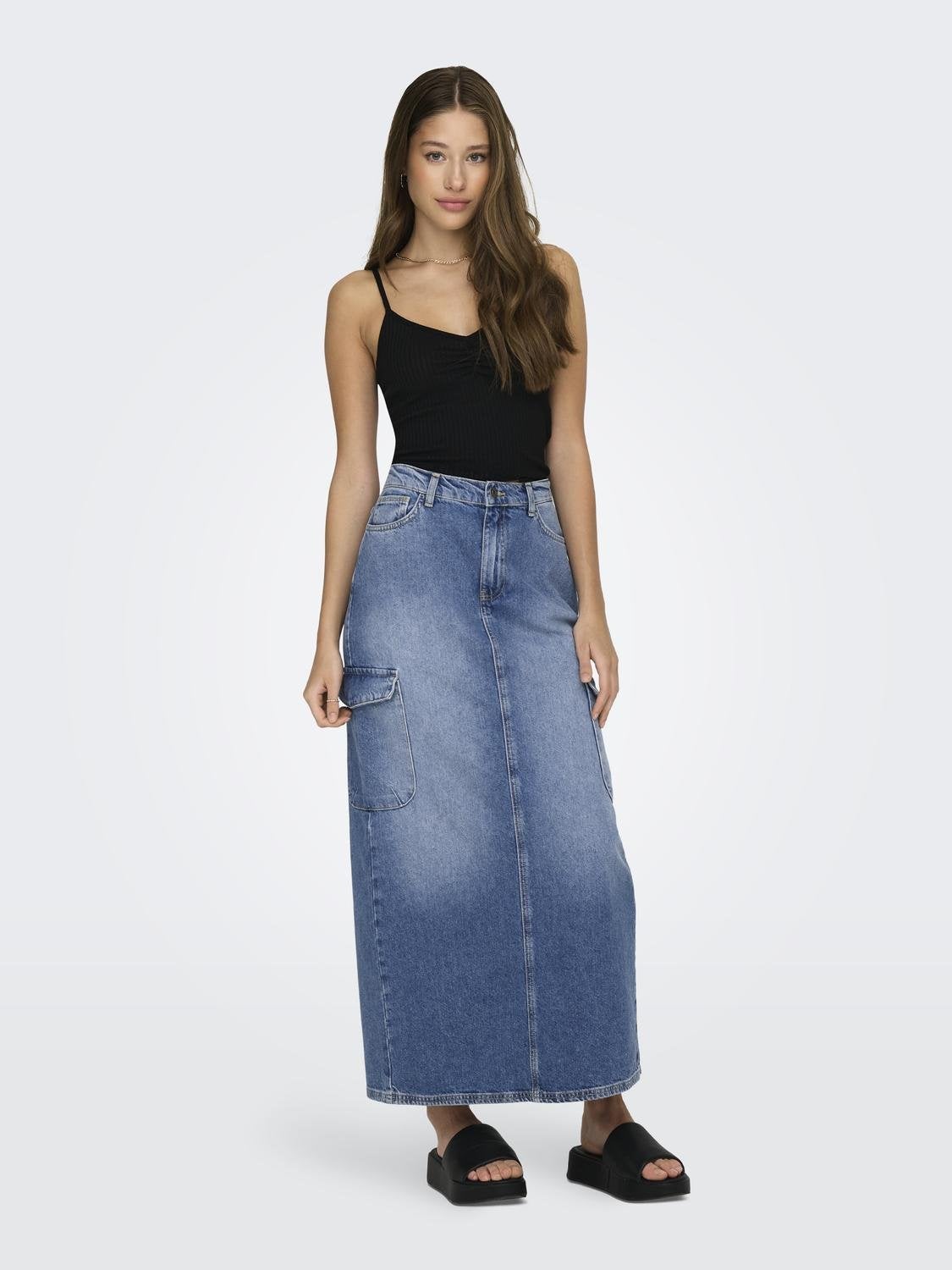 ONLMAYA Jeansrock Medium Blue Denim