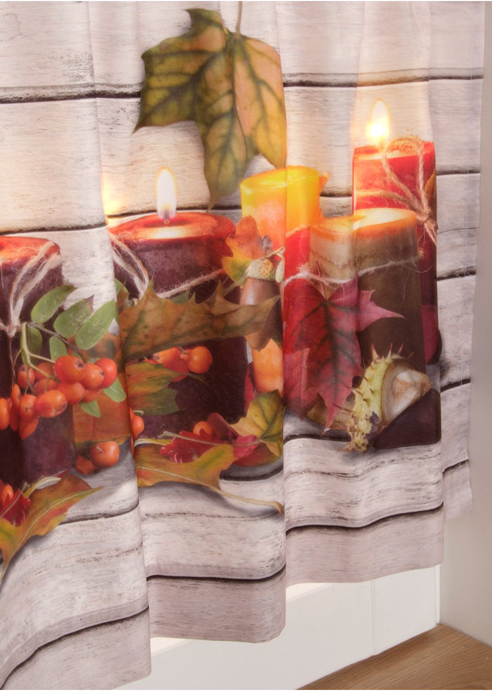Brise-bise LED avec imprimé automne