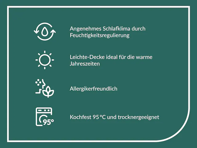 fan Baumwollbettdecke »Kansas, Bettdecken für Sommer und Winter, Decke« leicht Füllung 100% Baumwolle 1 Stk. tlg. Bettdecke 135x200 cm, 155x220 cm und weiteren Grössen, Made in Germany