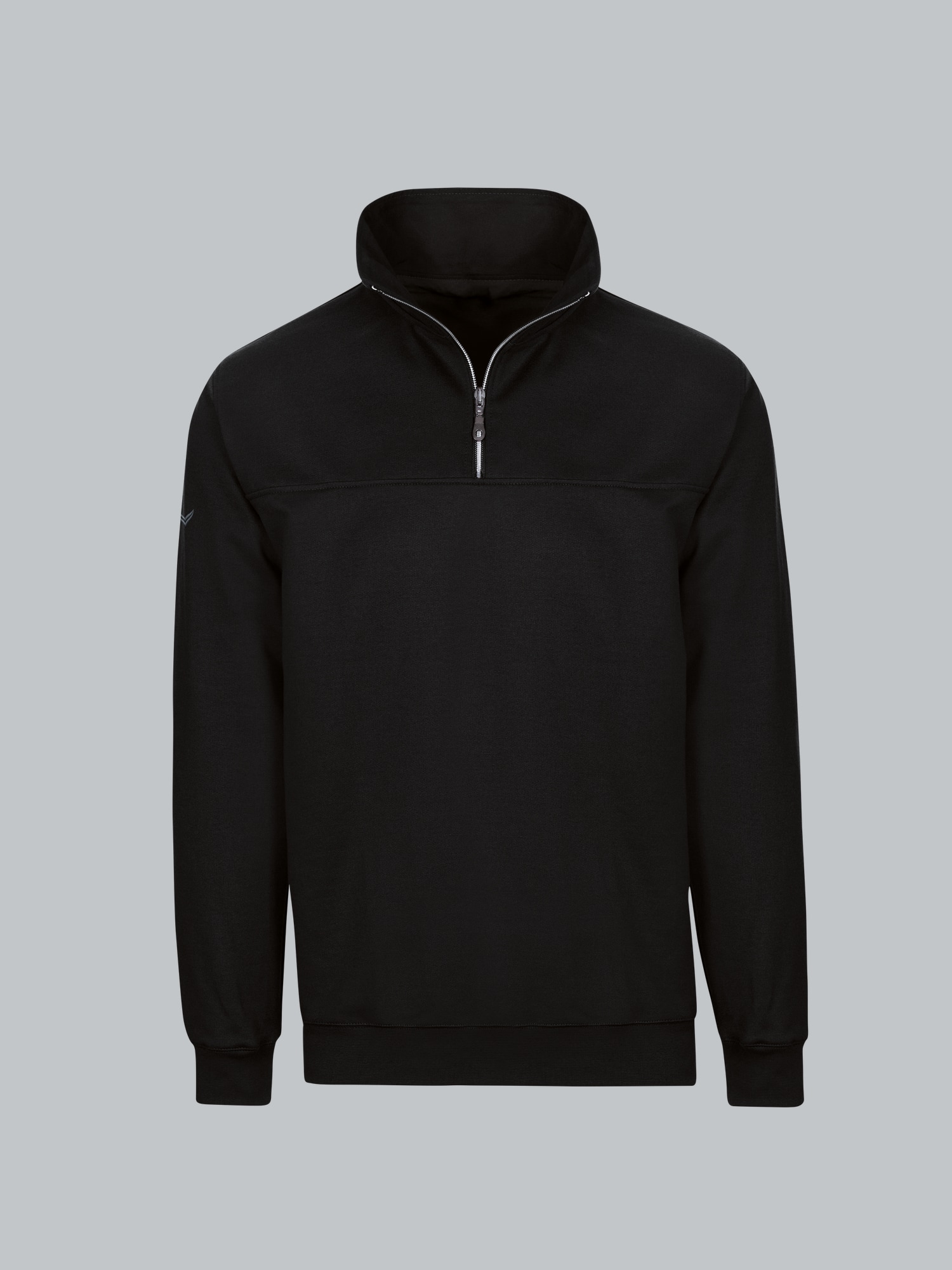 Sweatshirt mit Reißverschluss Schwarz
