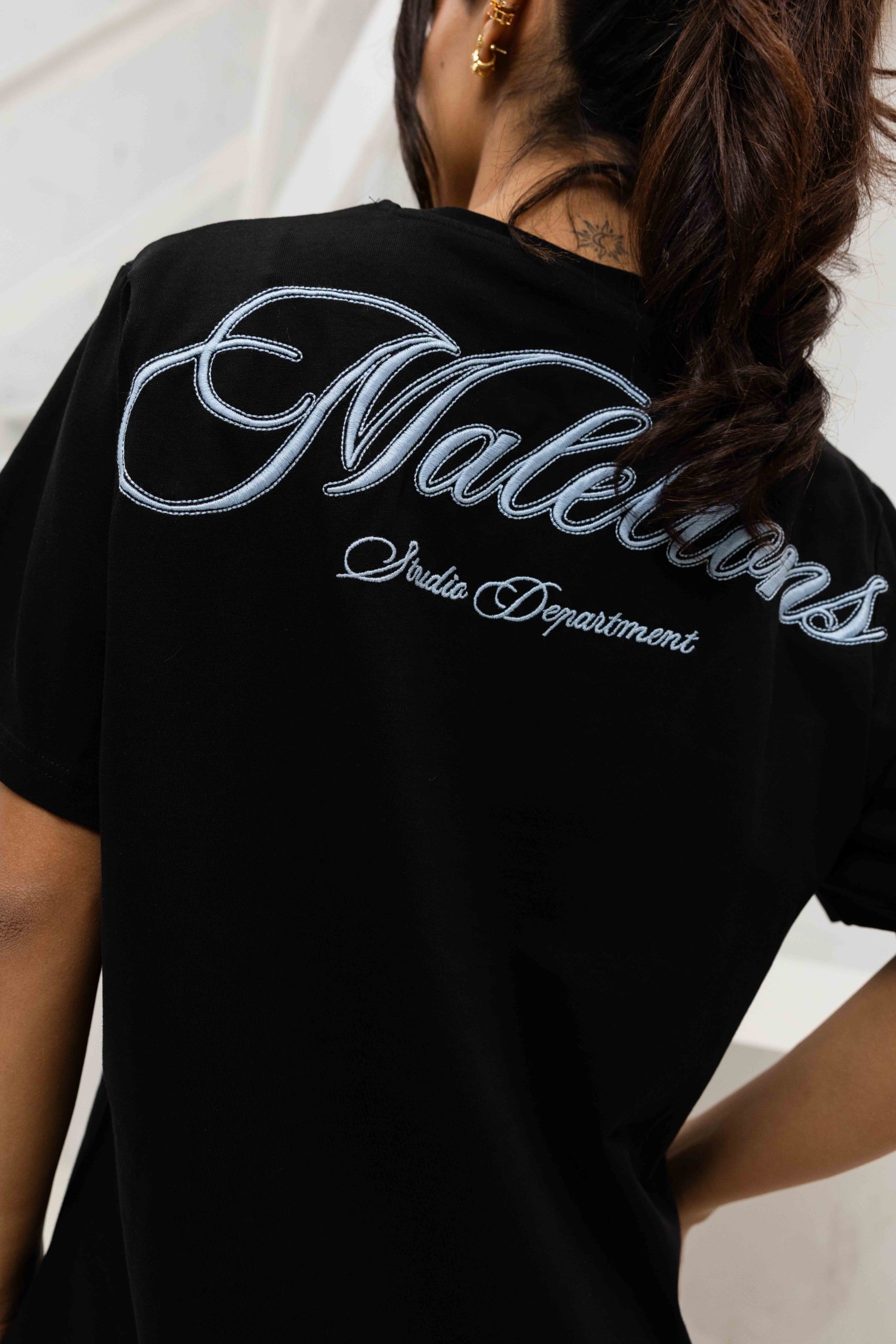 Malelions Kylie T-Shirt Dress Dames Zwart