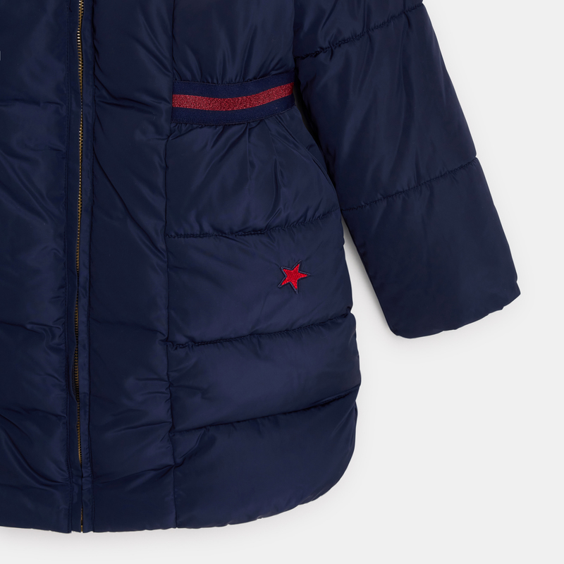 Manteau doudoune longue bleue fille Chipie
