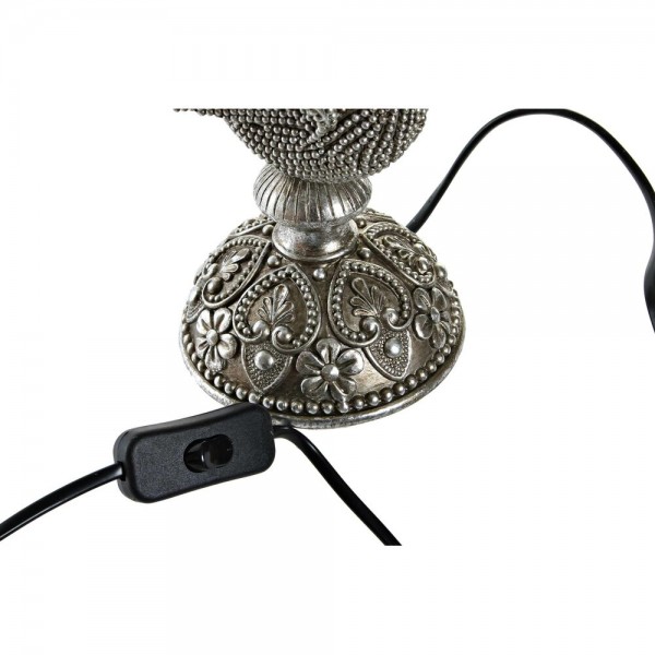 Lampe de bureau doré polyester argent résine (16.6 x 11.6 x 33 cm) (2 pcs)
