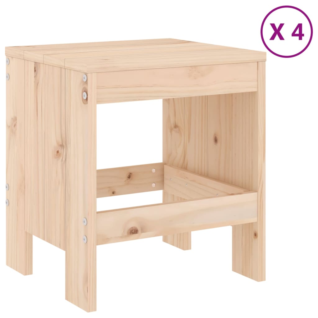 Ensemble à dîner de jardin 5 pcs bois massif de pin