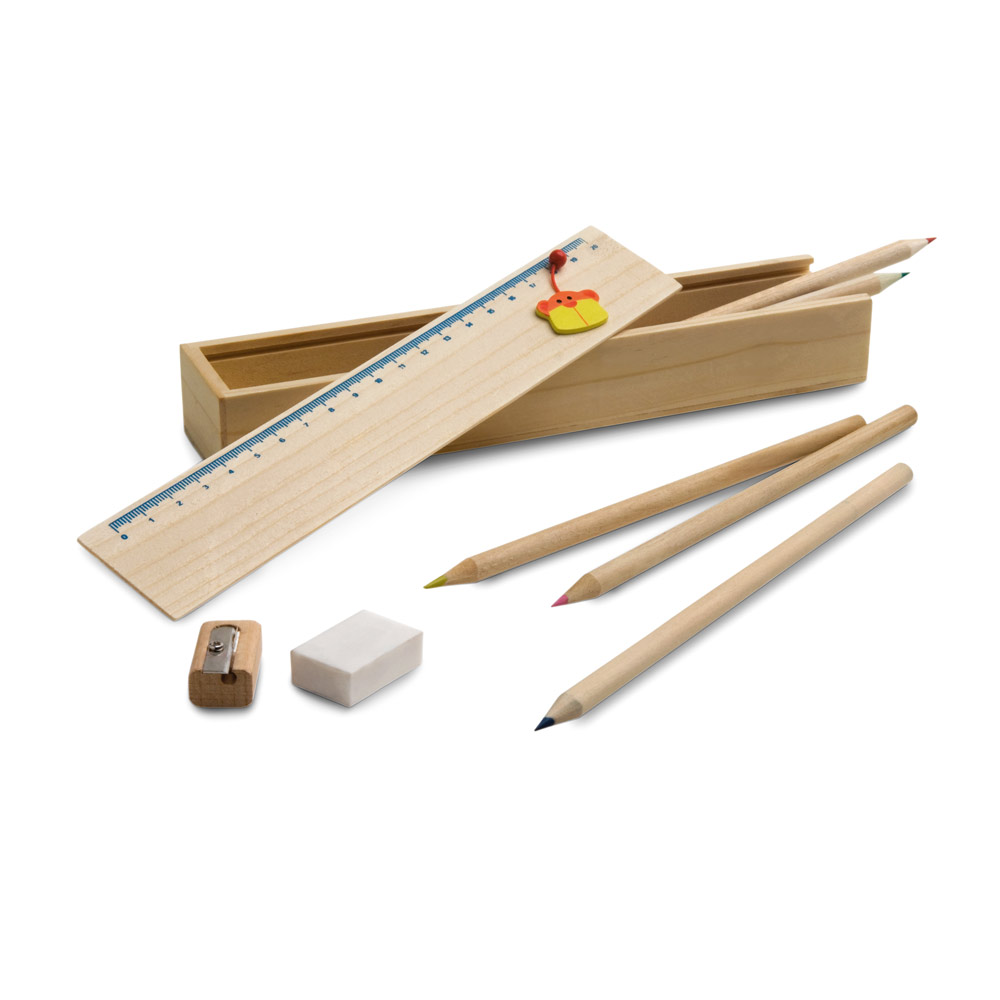 hi!dea 91756 - Set de dessin fourni dans une boîte en bois