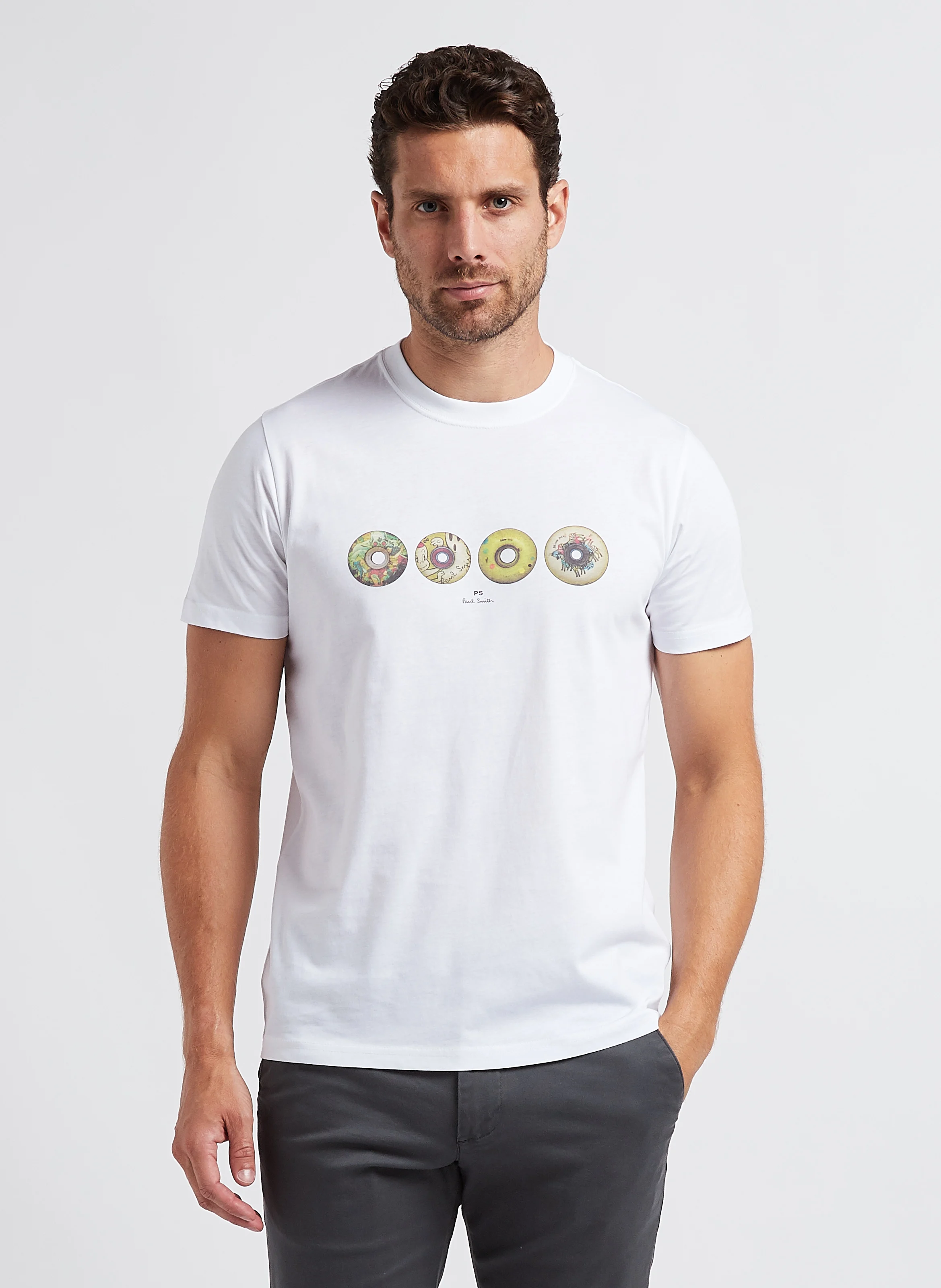 Tee-shirt col rond en coton biologique | Blanc