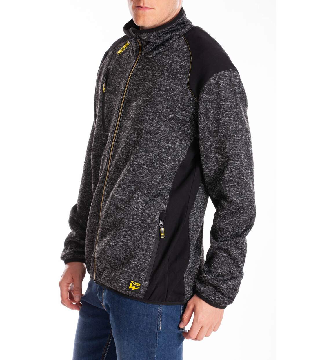 Sweat zippé à col montant normé RICHIE KAKI
