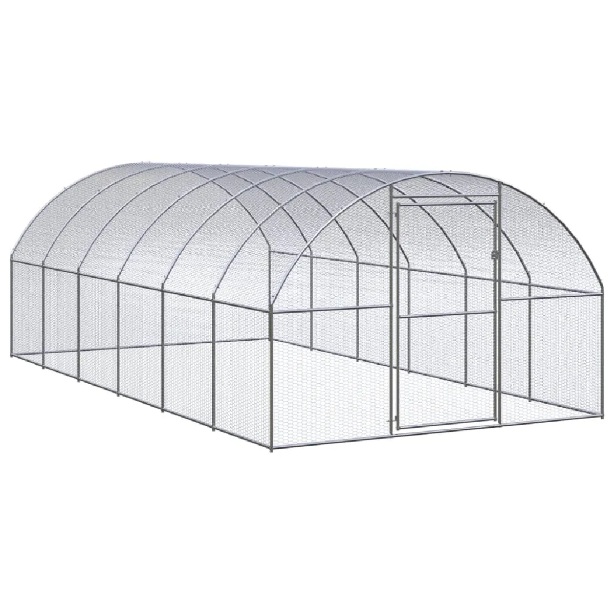 vidaXL Poulailler 3x6x2 m Galvanisé
