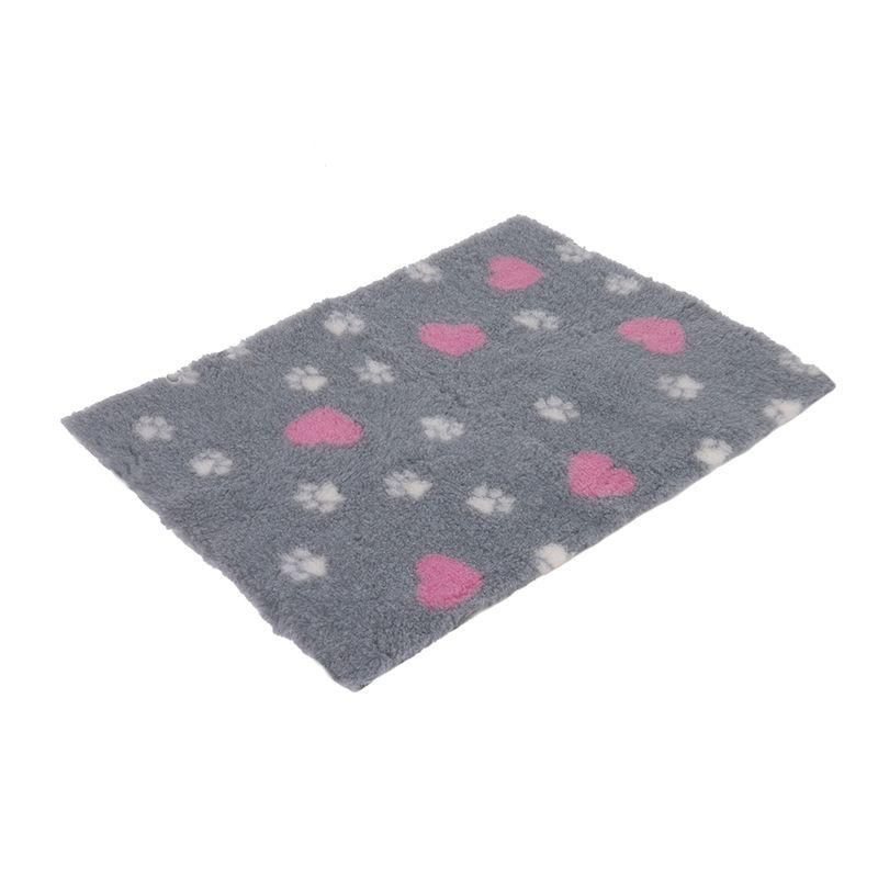Tapis Vetbed Isobed, gris, beige et rose