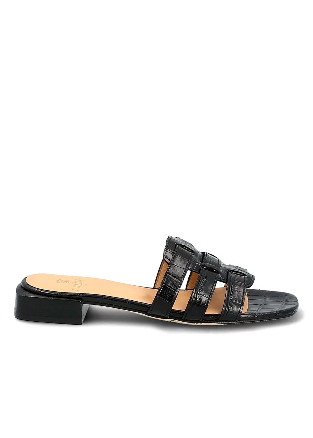 MULE TRACY CROCO NOIR