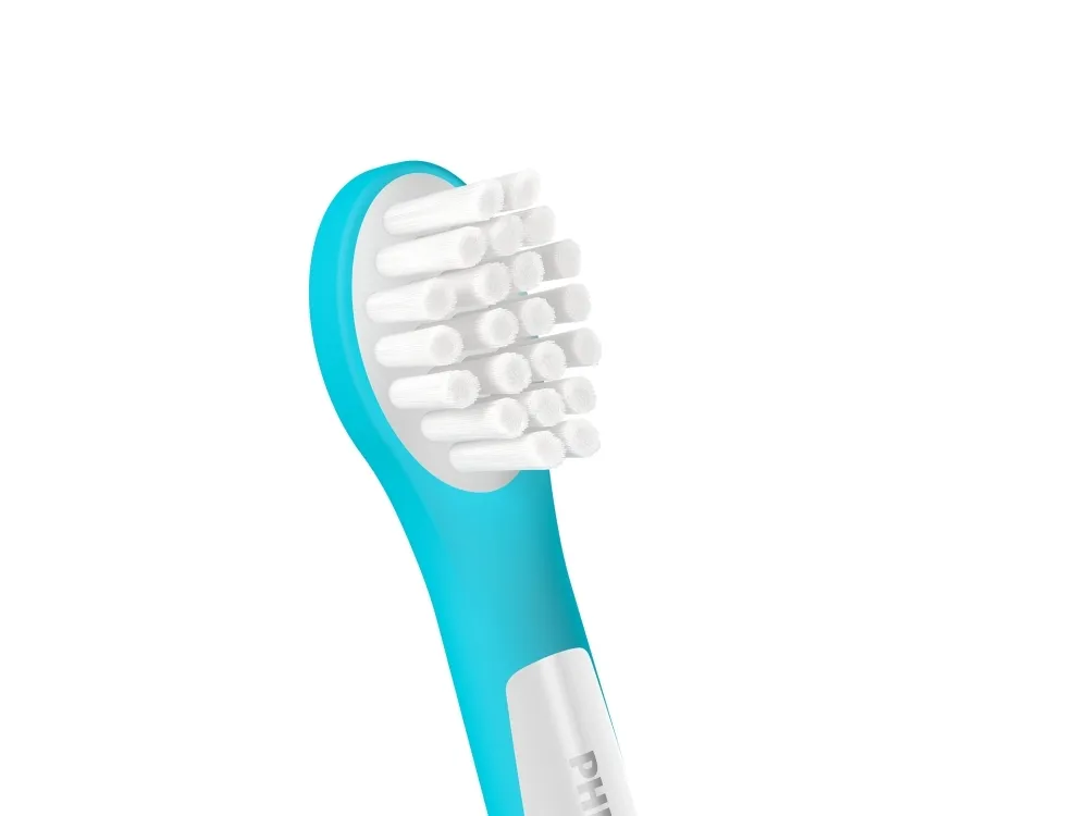 Philips Sonicare For Kids For Kids HX6032/90 Pakke med 2 børstehoveder, 2 stk, Blå, Hvid, 3 måned(er), Blød, Philips