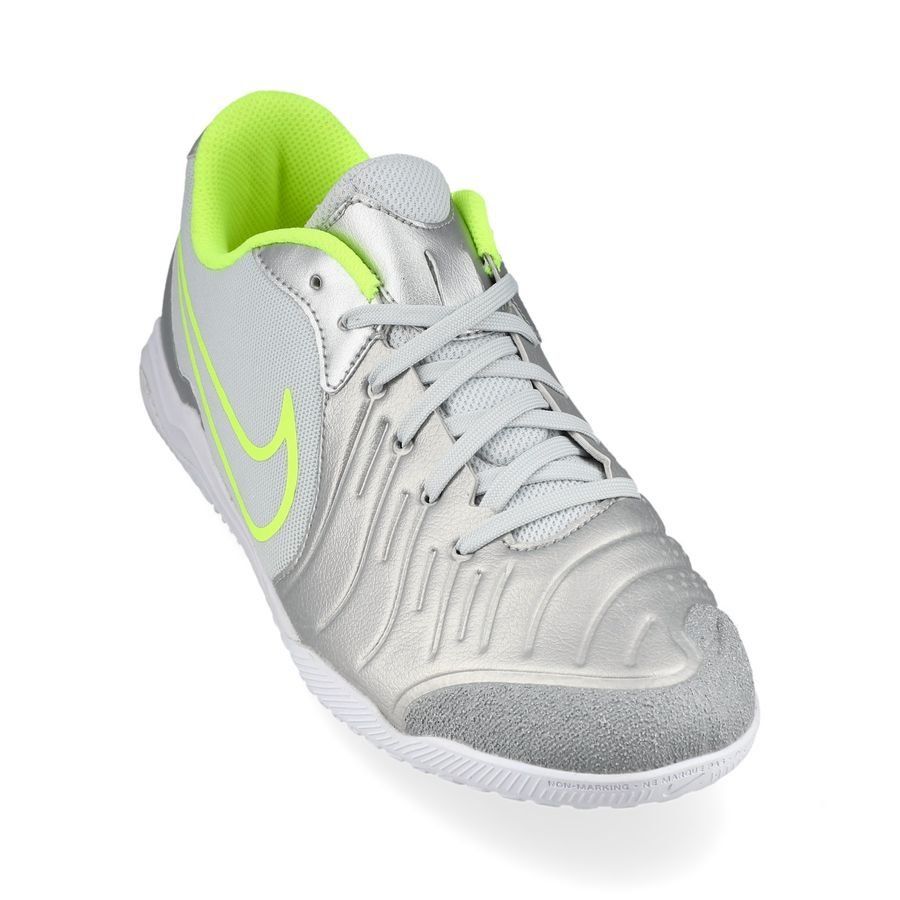 Nike Tiempo Legend 10 Academy IC Mad Voltage - Argenté/Noir/Jaune Fluo Enfant