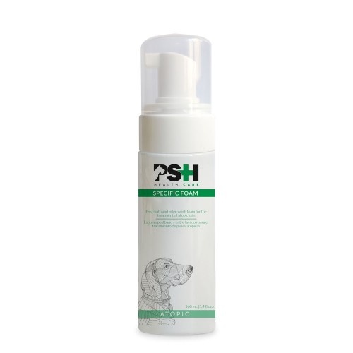 PSH COSMETICS espuma branca atópica específica para cães
