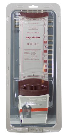 sky vision Multischalter, 8 Teilnehmer/TV, 9 Eingänge, 1x terrestrisch