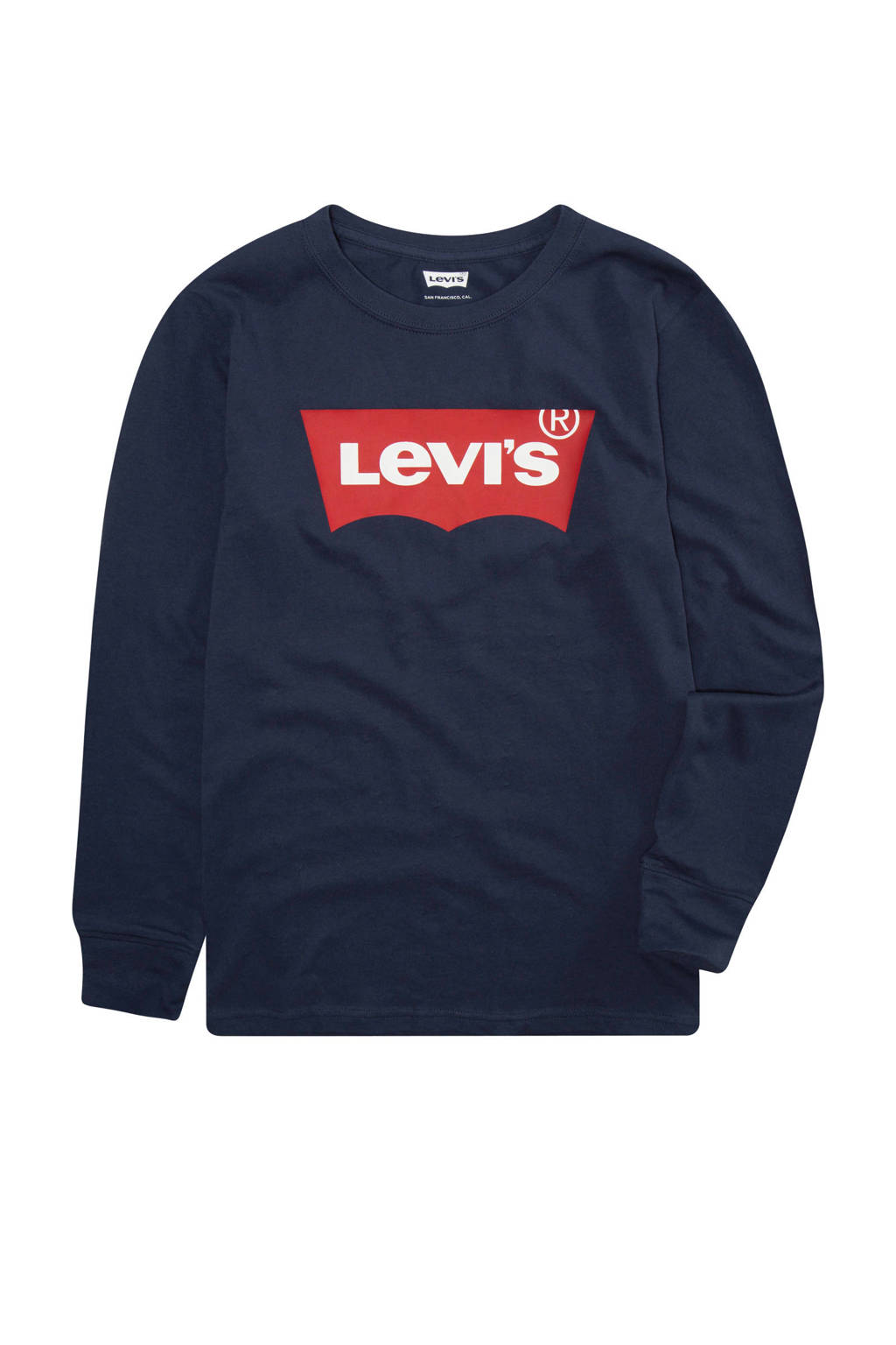 Levi's longsleeve Batwing met logo donkerblauw