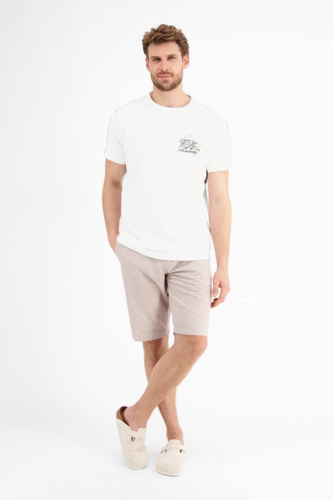 Lerros witte heren t-shirt