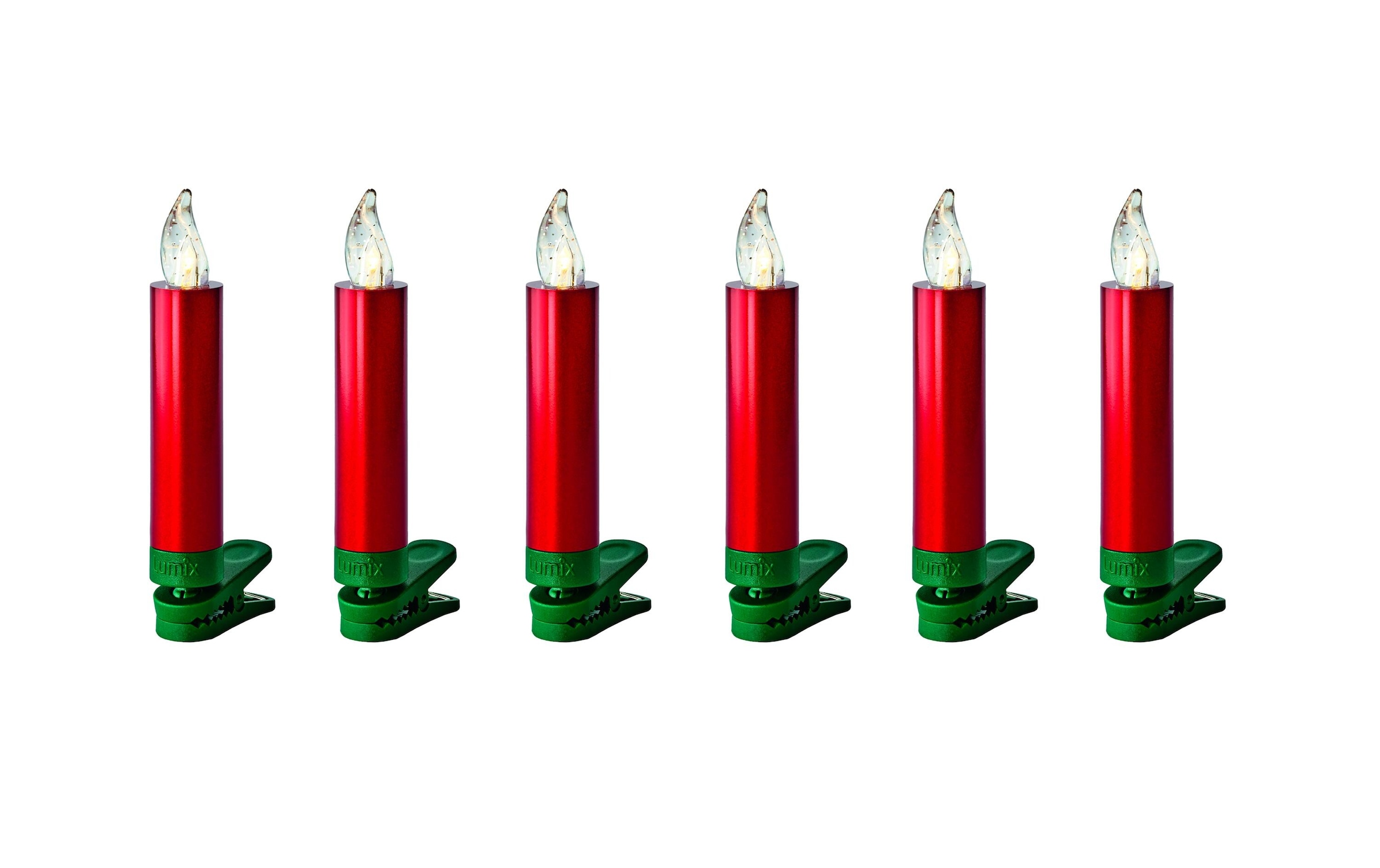 lumix LED-Christbaumkerzen »Lumix LED SuperLight Mini« 6 Stk.-flammig