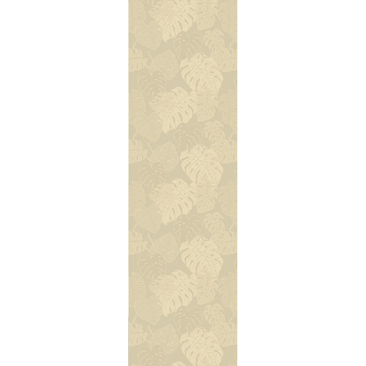 Chemin de table pur coton beige 155X55 Garnier Thiebaut
