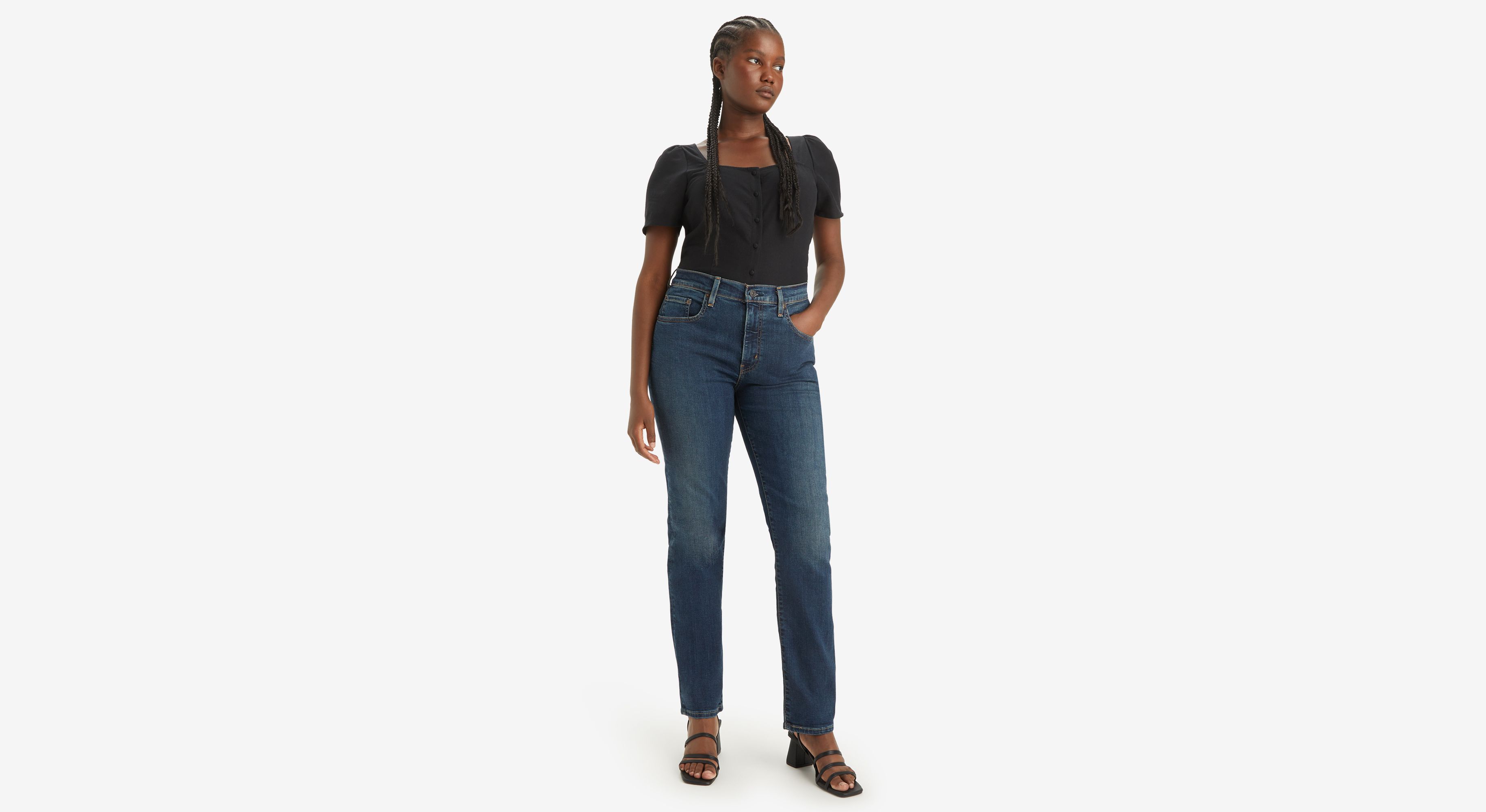 Jean 724™ taille haute droit - Blue Swell - Bleu