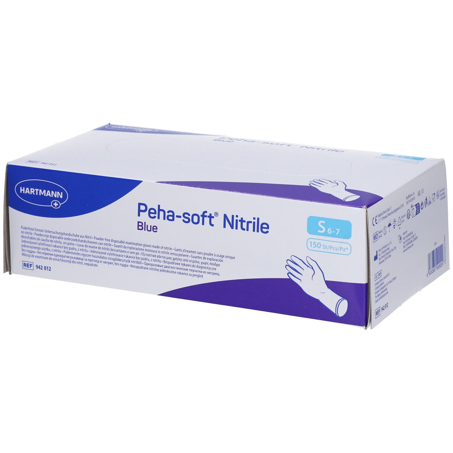 Peha-soft® nitrile blue puderfrei S