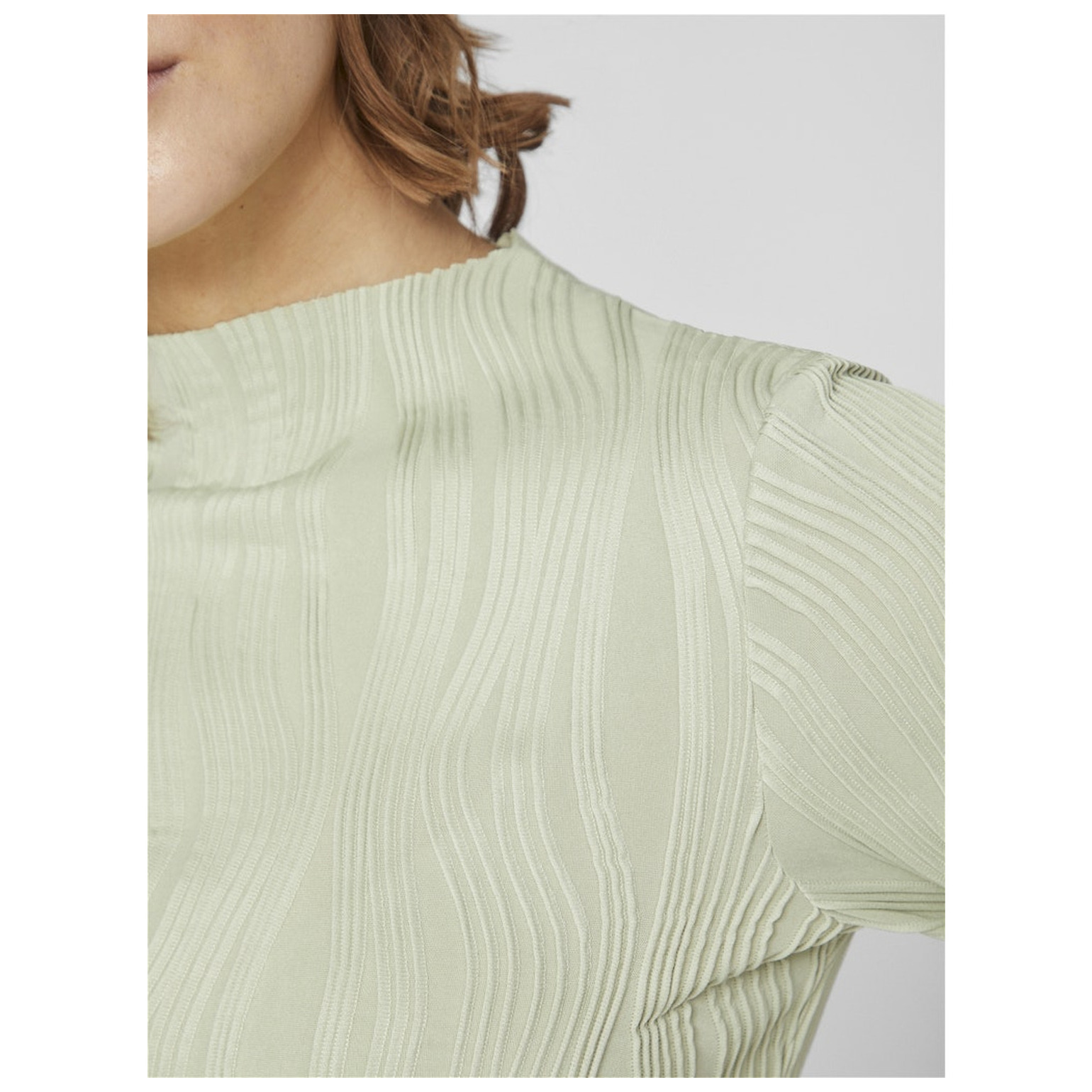 Vila VINIRA FUNNEL NECK L/S TOP