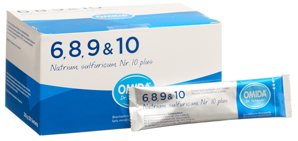 Omida Nr10 Natrium sulfuricum plus Plv Btl 30 Stk