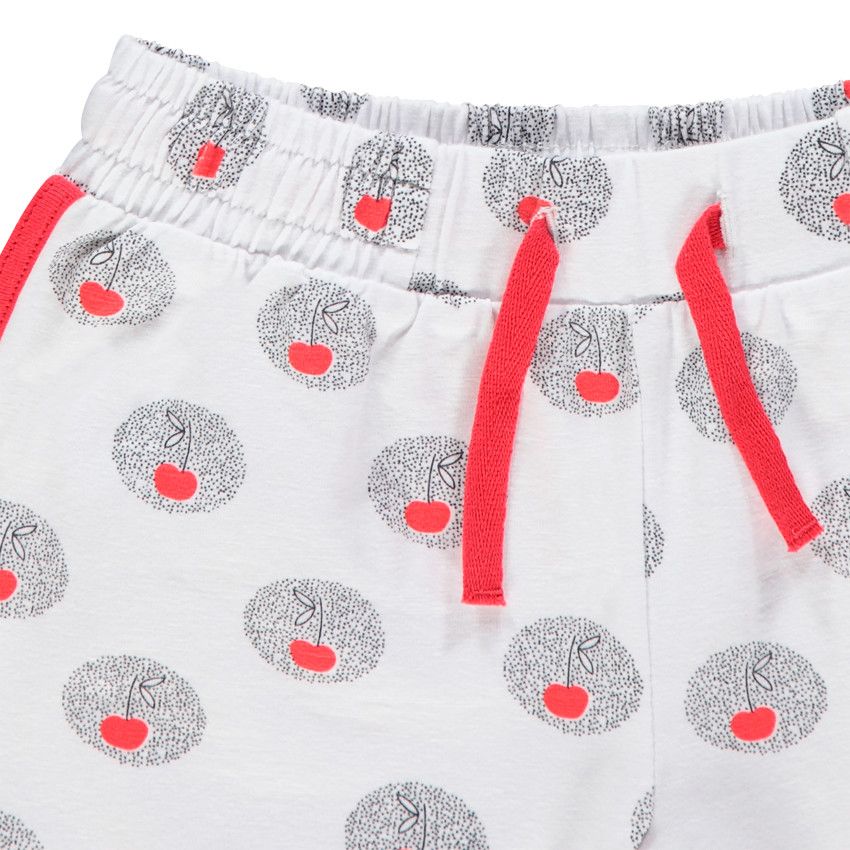 Short en jersey imprimé all-over - Blanc