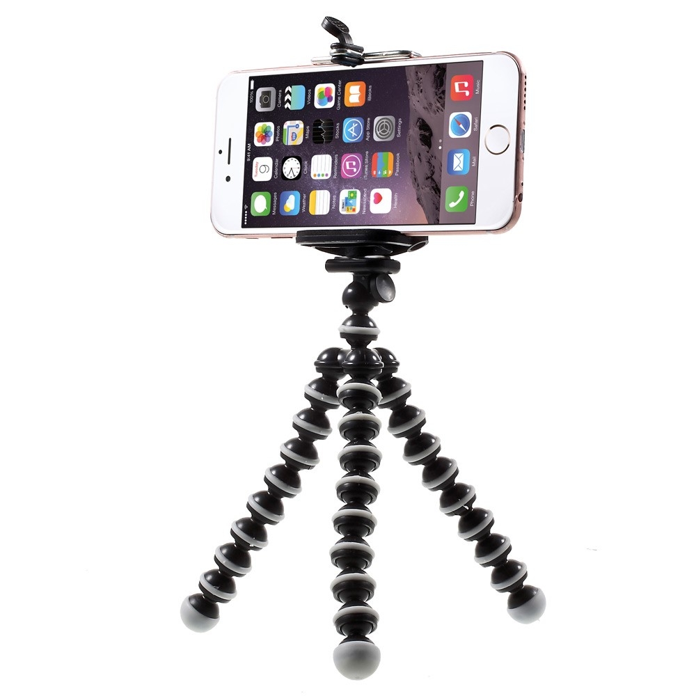 (17cm) Universal Handy Tripod Handy Stativ Halterung Ständer - Schwarz / Weiss