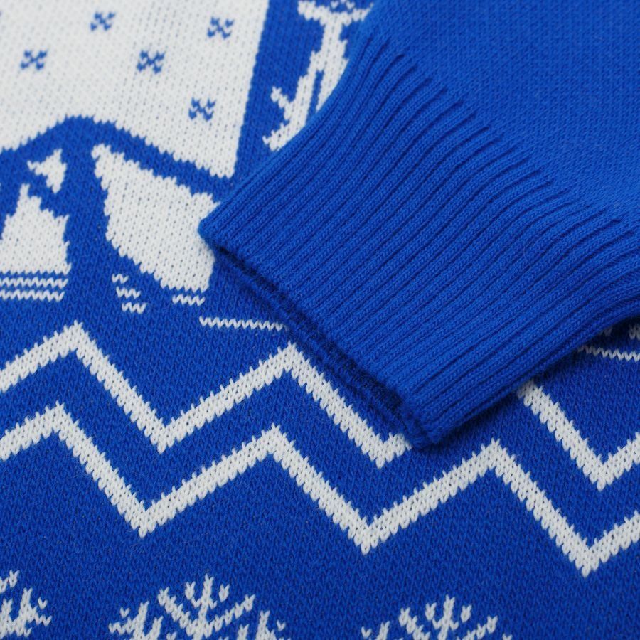 Odense Boldklub Pull de Noël - Bleu/Blanc Enfant