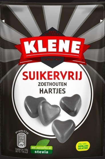 Klene Zoethouten Hartjes Suikervrij 110g