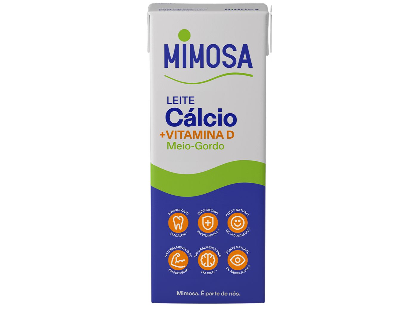 LEITE MIMOSA UHT MEIO GORDO ESPECIAL CÃLCIO 4X200ML