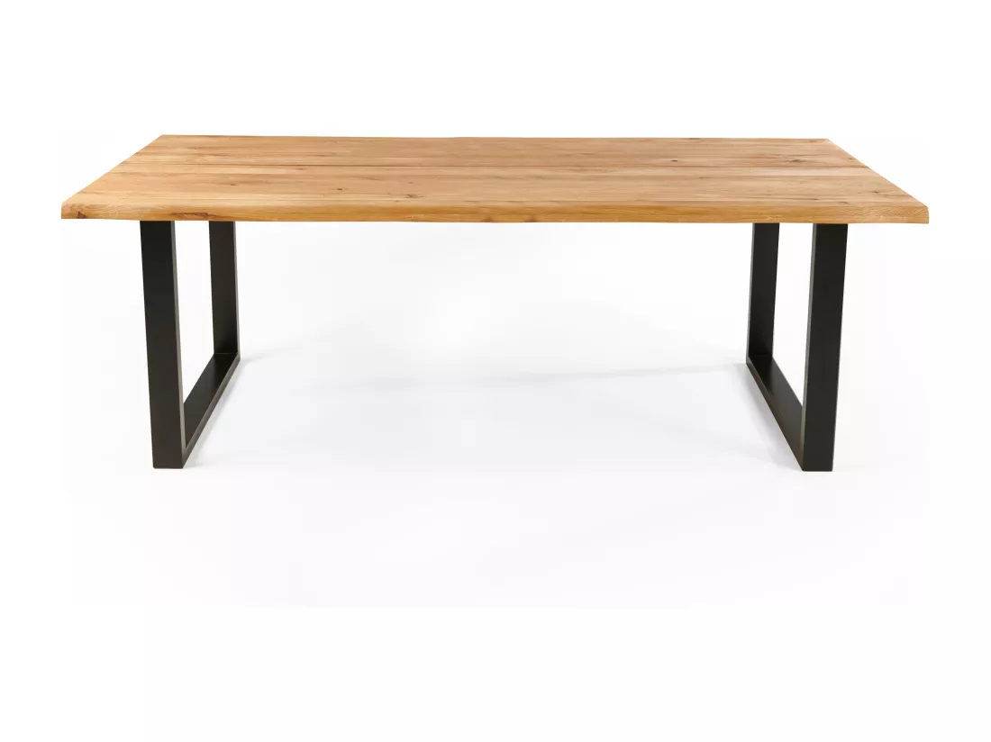 Table à manger en bois bords irréguliers 240 x 95 x 75 cm