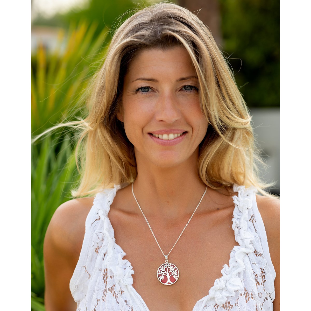 Pendentif Arbre de vie Corail Argent massif | Aden